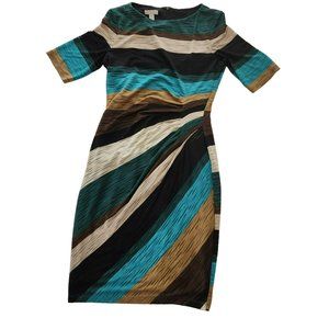 London Times Striped Dress Size 10